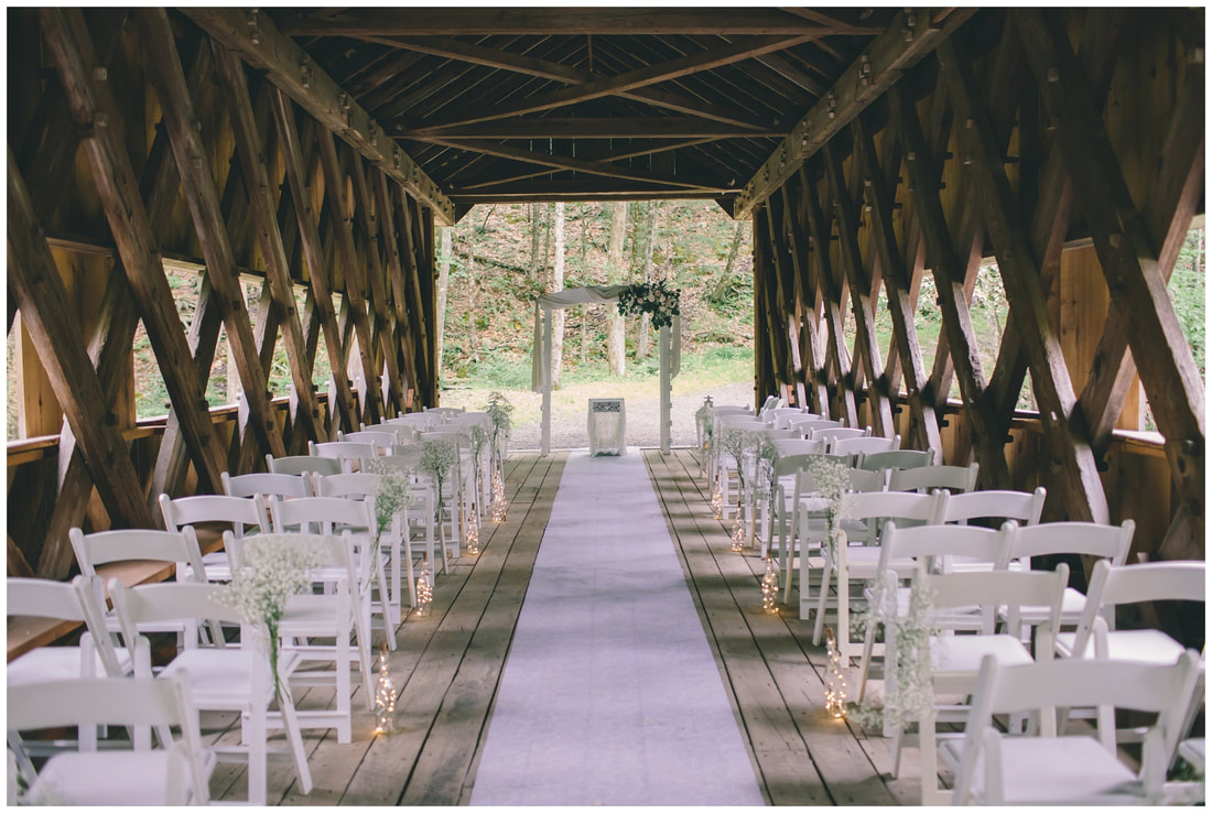 ashoken center, covered bridge, wedding photography